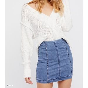 Free People Modern Femme Denim Mini